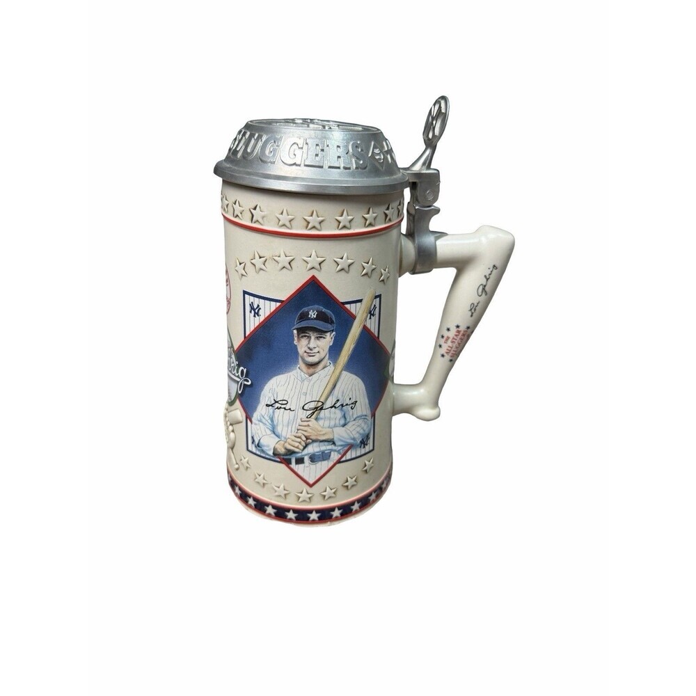 1996 Lou Gehrig The Iron Horse All Star Sluggers Beer Stein Longton Crown Ltd Ed